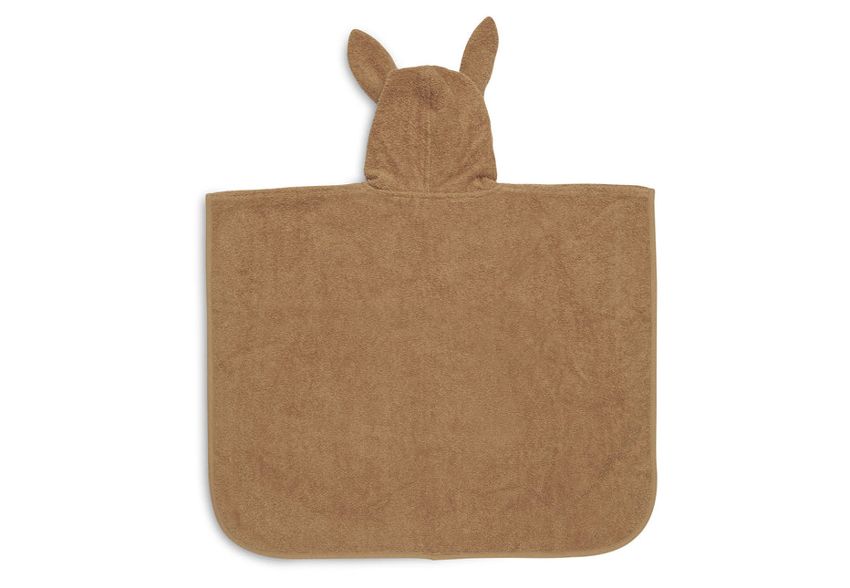 Jollein Poncho da bagno con orecchie Caramello