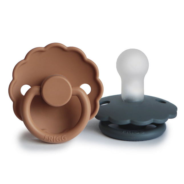 Ciuccio Frigg misura 1 Daisy Graph/Peach Bronze Silicone 2-Pack