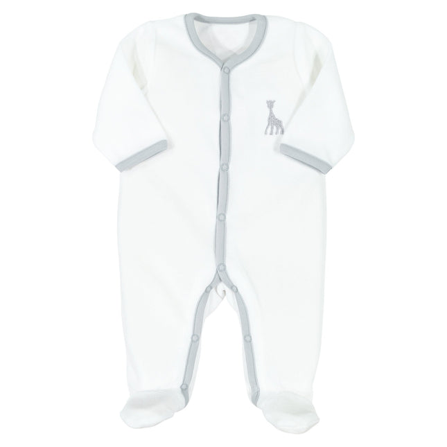 Sophie la Giraffa Box suit Apertura Dritta Velour Bianco