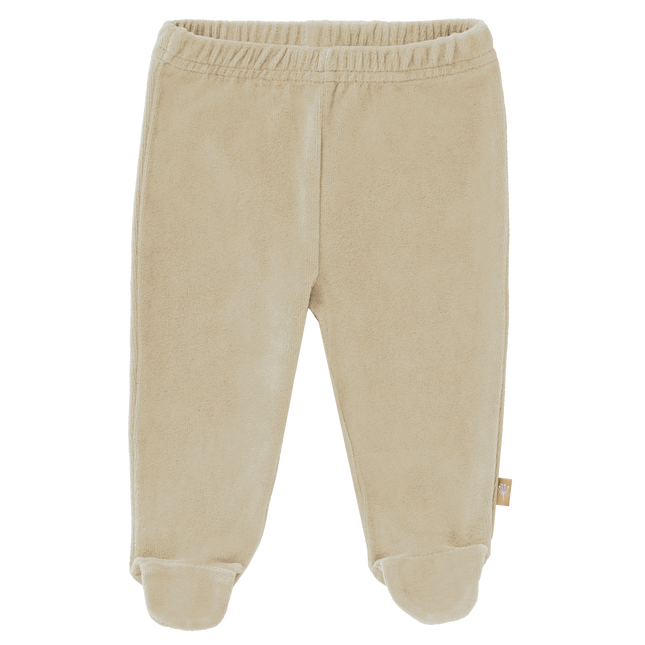 Fresk Baby Pantaloni Velours Con Piedi Sandshell