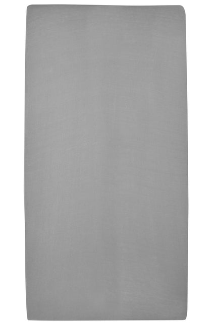 Meyco Lenzuolo Fitted Jersey Box Materasso 75X95cm Grigio