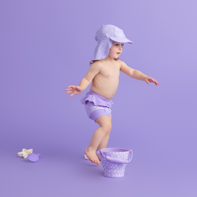 Swim Essentials Cappello da sole per bambini Uv Lilac Sea Star Protezione del collo