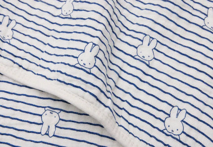 Coperta per culla Jollein Miffy Stripe Navy 75X100cm