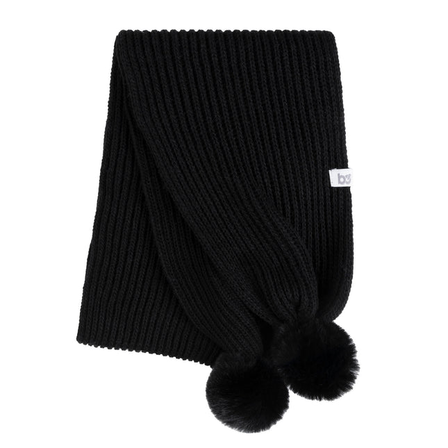 Baby's Only Sciarpa per bambini con pompon Cool Nero Taglia Unica