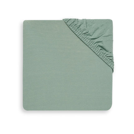 Jollein - Lenzuolo a pieghe Jersey Verde Cenere 40x90cm