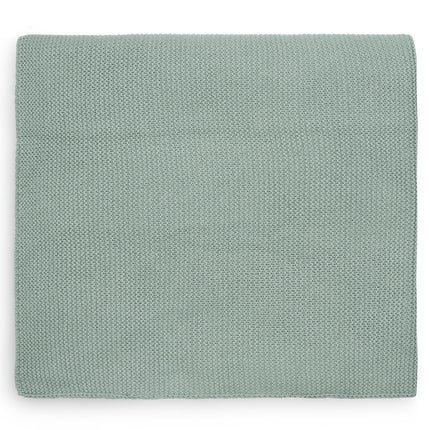 Coperta per culla Jollein Basic Knit Verde Foresta 75x100cm