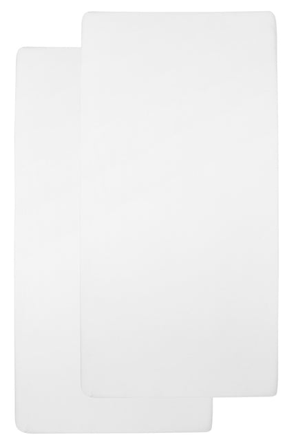 Meyco Lenzuolo a pieghe Jersey 2St 50X90 Bianco