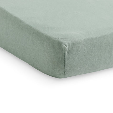 Jollein - Lenzuolo a pieghe Jersey Verde Cenere 60x120cm