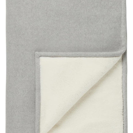 Coperta per culla Noppies in pile reversibile grigio melange