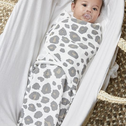 Meyco Swaddle Cloth Panther/Uni Grey 2 pezzi