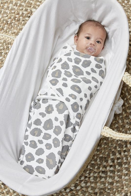 Meyco Swaddle Cloth Panther/Uni Grey 2 pezzi