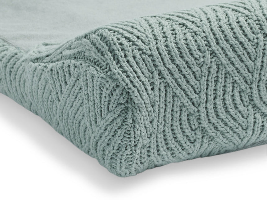 Jollein Coprifasciatoio River Knit Ash Green 50x70cm