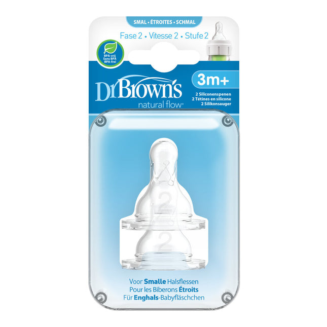 Il dott. Brown's Teat fase 2 bottiglia standard 3m+ 2pz