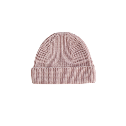 Cappello da bambino Mushie a maglia grossa Blush