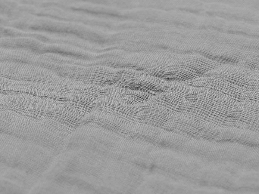 Coperta per culla Jollein in cotone stropicciato grigio tempesta 120x120cm