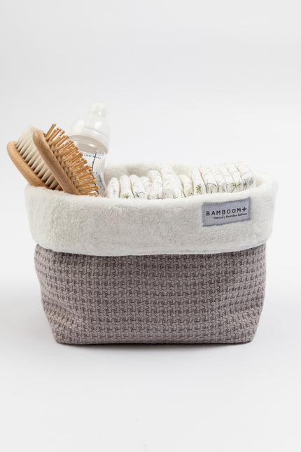 Bamboom Basket Soft Stone Grigio Caldo