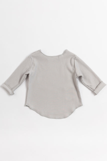 Bamboom Baby Shirt Manica Lunga Grigio/Avorio