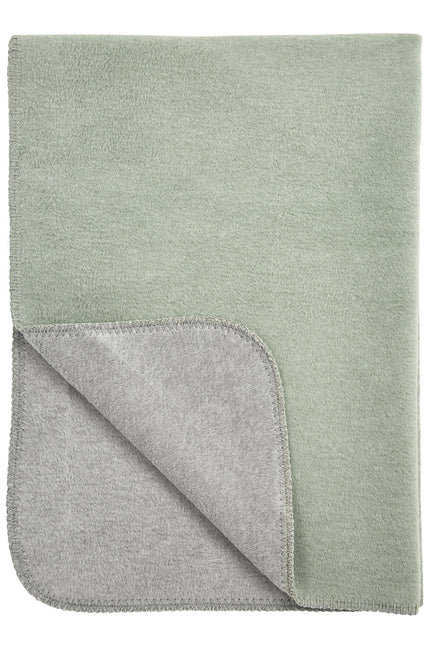 Meyco Coperta da letto double face verde-grigio