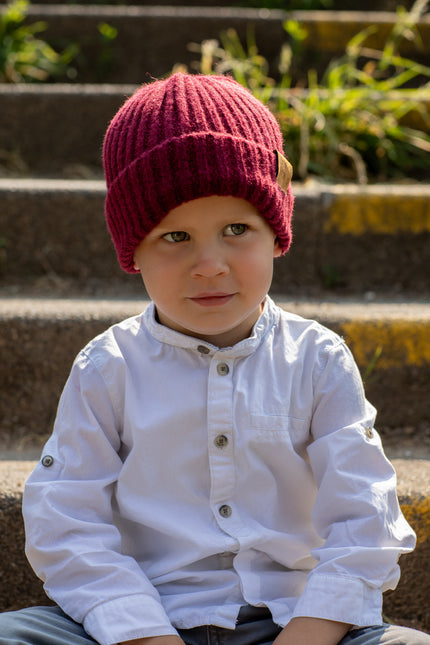 Cappello da bambino olandese invernale Bordeaux