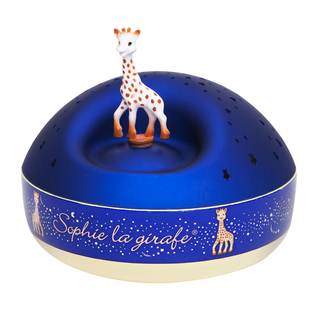 Sophie la Giraffa Luce notturna Proiettore di stelle Blu