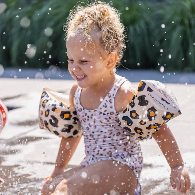 Swim Essentials - Cinghie per il nuoto con stampa pantera 2-6 anni