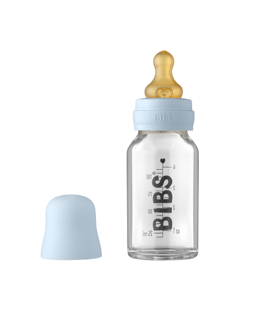 BIBS Biberon in vetro 110ml Baby Blue