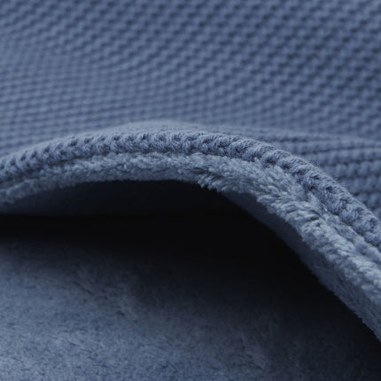 Coperta per culla Jollein Basic Knit Jeans Blu/Pile 75x100cm