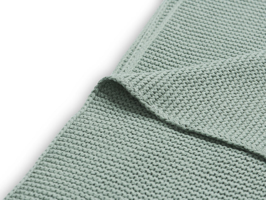 Coperta da letto Jollein Basic Knit Verde Foresta 100x150cm