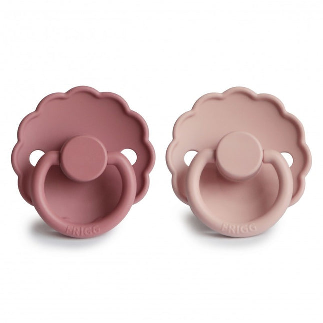 Ciuccio Frigg misura 1 Daisy Blush/Rosa polverosa in silicone confezione da 2 pezzi