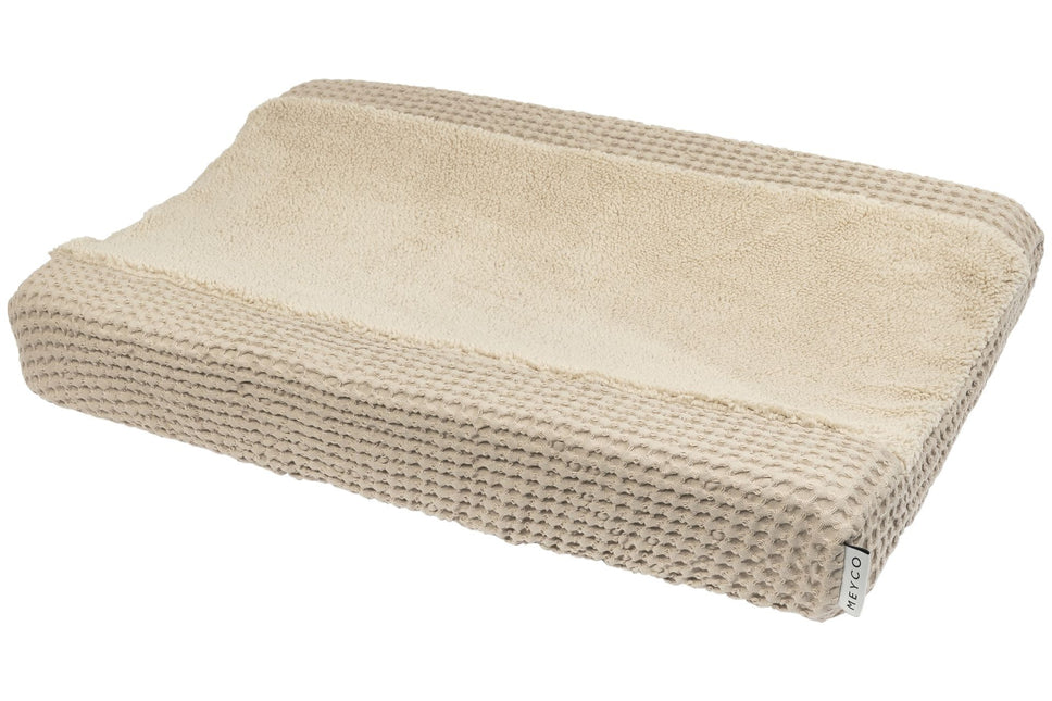 Cuscino fasciatoio Meyco Baby Waffle Teddy Sand 50x70cm