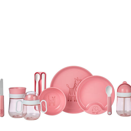 Mepal Set di stoviglie per bambini Mio 3 pezzi rosa intenso