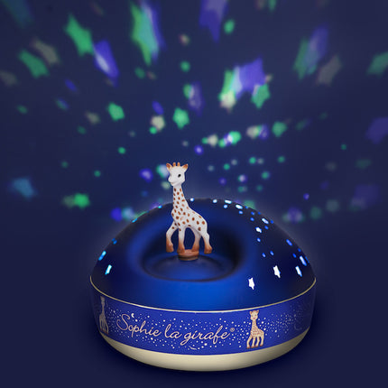 Sophie la Giraffa Luce notturna Proiettore di stelle Blu