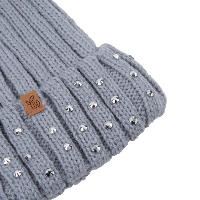 Cappello da neonato Baby Dutch grigio glitterato