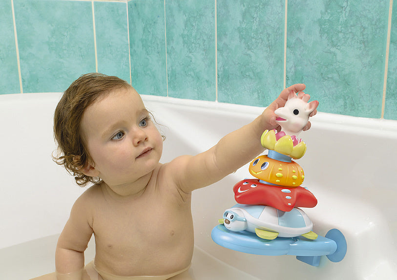 Giocattoli da bagno Sophie la Giraffa Splash e Surf Pyramid