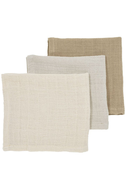 Meyco Mouth Cloth 3-Pack Soft Sand/Greige/Taupe 30X30cm