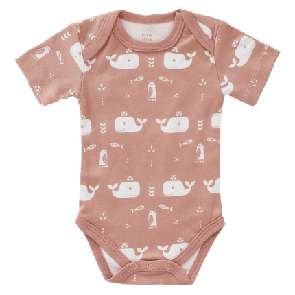 Fresk Romper Korte Mouw Whale Mellow Rose - Fresk - Babywinkel - 8718754233866