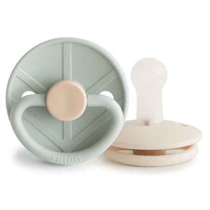 Frigg Speen Maat 1 Little Viking Sage / Cream Silicone 2St - Frigg - Babywinkel - 5715239026275