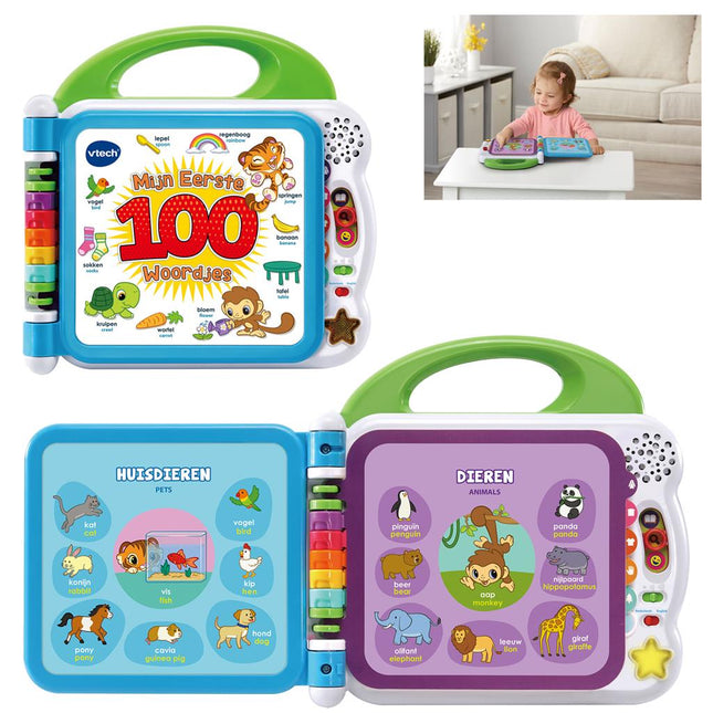 Vtech Baby Boekje Mijn Eerste 100 Woordjes - Vtech - Babywinkel - 3417766015426