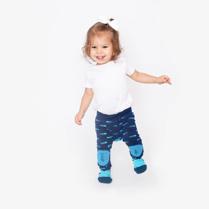 Zoocchini Baby Legging Sherman The Shark Inclusief Sokjes 6/12 Mnd - Zoocchini - Babywinkel - 855409006630